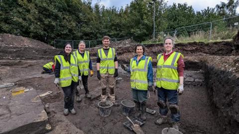 Alex Iles Digging at Carlisle Cricket Club