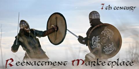 7th century teaser-picture for ReenactmentMarketplace.Com, 2 vikings fighting